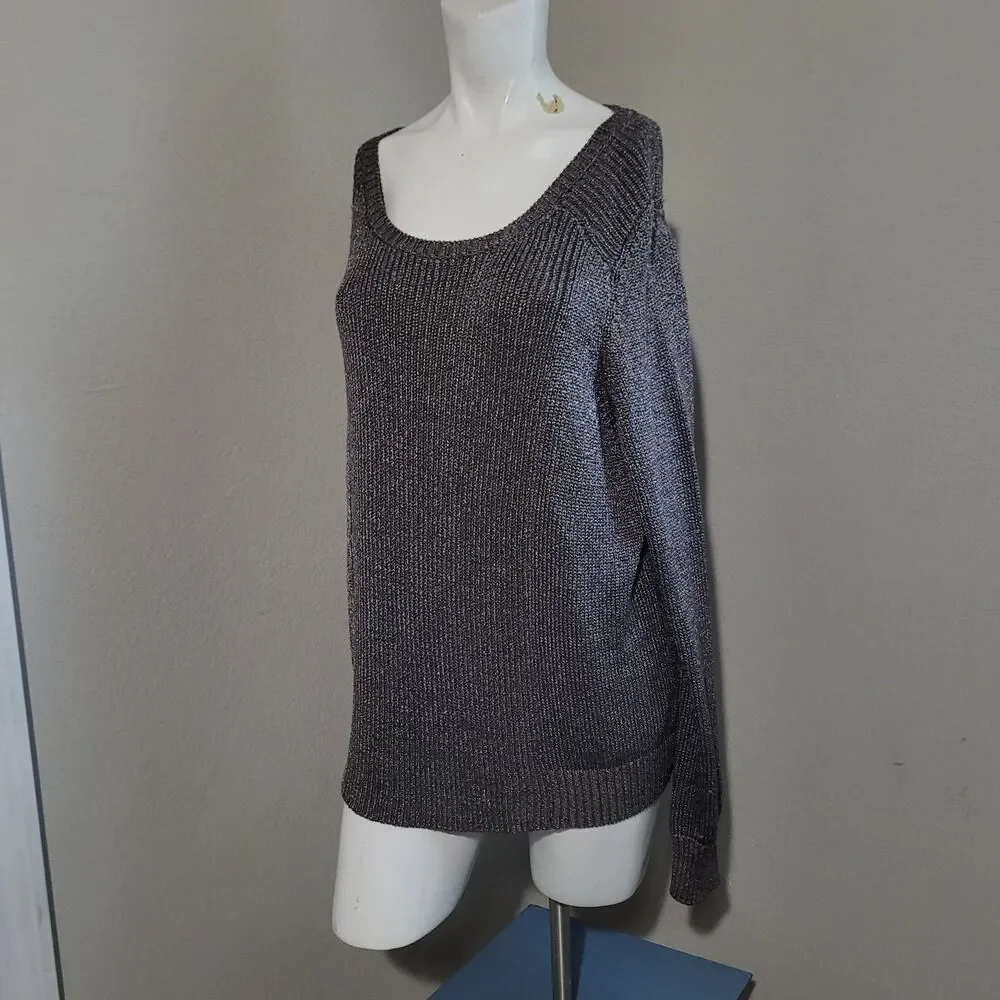 NEW Eileen Fisher XL top tunic ribbed stretch scoop neck longsleeve rye